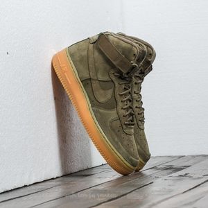 NikeMen's Green Air Force 1 High Wb (gs) Medium Olive/ Medium Olive